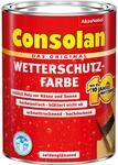 Consolan Wetterschutzfarbe Moosgr&uuml;n seidengl&auml;nzend 2,5,