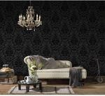 Bricoflor Neobarock Tapete Schwarz Grau Ornament Vliestapete mit Vinyl Muster im