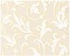 Bricoflor Vlies Textiltapete in Creme Weiß Elegante Tapete mit Ornament Floral für