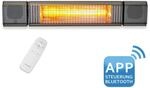 VASNER Appino BEATZZ Bluetooth Infrarot-Heizstrahler mit Musik Box 2000 W Grau