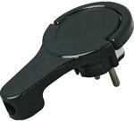 Kopp Winkelstecker extraflach Schwarz