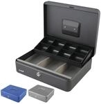 HMF 108-02 Geldkassette M&uuml;nzz&auml;hlbrett 30 x 24 x 9 cm Schwarz