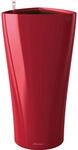 Lechuza&reg; Pflanzs&auml;ule Delta Premium 30 cm x 30 cm x 56 cm Scarlet Rot hochglanz