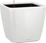 Lechuza&reg; Pflanzgef&auml;&szlig; Quadro Premium LS 22 cm x 22 cm x 21 cm Wei&szlig; hochglanz