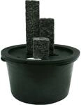Ubbink Komplettset Acqua Arte Modena 3 Granits&auml;ulen 15-30-45 x 12 x 12 cm LED
