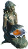 Acqua Arte Wasserspiel Oslo in Bronzeoptik mit LED-Beleuchtung H 78 x 34 x 46 cm