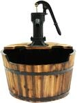 Ubbink Terrassenbrunnen Acqua Arte Newcastle Naturholz 72 x &Oslash; 32-46-59 cm