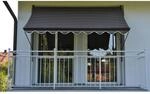 Angerer Klemmmarkise Exklusiv Schokobraun-Creme 150 cm x 350 cm