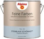 Alpina Feine Farben No. 16 Steinblaue Sch&ouml;nheit&reg; Blau-Grau edelmatt 2,5,