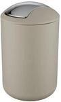 Wenko Schwingdeckeleimer Brasil 6,5, Taupe