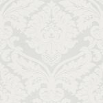Bricoflor Barock Vliestapete Hell Wei&szlig;e Tapete mit Ornamenten Ideal f&uuml;r Wohnzimmer