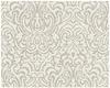 Bricoflor Barock Textiltapete in Creme Grau Elegante Tapete mit Ornament Muster...