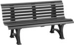 Blome-Tillmann 3er-Bank Helgoland 64 cm x 150 cm x 80 cm Graphitgrau