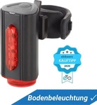 Fischer Fahrrad Fischer Akku-R&uuml;cklicht Twin mit Bodenbeleuchtung