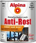 Alpina Metallschutz-Lack Anti-Rost Wei&szlig; gl&auml;nzend 750 ml