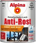 Alpina Metallschutz-Lack Anti-Rost Rot gl&auml;nzend 750 ml