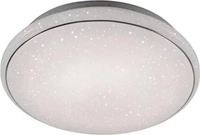 Just Light. LED-Deckenleuchte Jupiter Wei&szlig; &Oslash; 35 cm