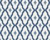 Bricoflor Boheme Tapete Weiß Blau Vlies Textiltapete mit Rauten Elegant für