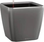 Lechuza&reg; Pflanzgef&auml;&szlig; Quadro Premium LS 22 cm x 22 cm x 21 cm Anthrazit metallic