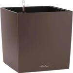 Lechuza&reg; Pflanzgef&auml;&szlig; Cube Premium 30 cm x 30 cm Espresso metallic