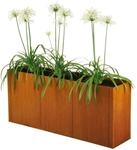 bellissa Hochbeet Bausatz PANNELLO 80 S, 116x44x80cm, Corten, Modular