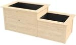 Weka 2-Stufen-Hochbeet 205 cm x 79 cm x 81 cm Natur