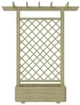 vidaXL Pergola mit Pflanzkasten 162x56x204 cm Holz