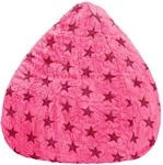 Sitting Point Sitzsack BeanBag Fluffy 220, Pink Sternen-Muster