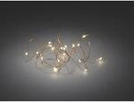 Konstsmide Micro LED Lichterkette 40 warmwei&szlig;e LEDs kupferfarbener Draht innen