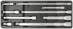 KS TOOLS 1 4 Zoll+3 8 Zoll+1 2 Zoll Chromeplus Kipp Verl&auml;ngerungs Satz 9Tlg 918