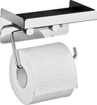 Wenko Toilettenpapierhalter Edelstahl mit gro&szlig;er Ablage