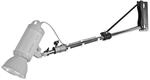 Walimex pro Wand-Lampenstativ 120-215cm Schwarz 120x25x8cm 4kg Spigot Wandhalter