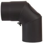 Firefix Rauchrohrbogen 90&deg; &Oslash; 120 mm Schwarz