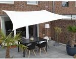 Floracord Vierecksonnensegel HDPE Wei&szlig; 250 cm x 300 cm