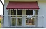 Angerer Klemmmarkise Exklusiv Bordeaux-Creme 150 cm x 250 cm