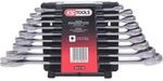 KS TOOLS EDELSTAHL Ringmaulschl&uuml;ssel Satz Abgewinkelt 9Tlg 964 0135