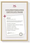 walther design New Lifestyle Kunststoff Bilderrahmen 21x29,7 cm Gold KV130G