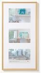 walther design New Lifestyle Galerie Kunststoffbilderrahmen 3x 13x18 cm Gold KV338G