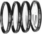 Walimex Set 4X Close Up Makrolinsen 58Mm +1/+2/+4/+10 Dpt Kamera Nahlinse Makro
