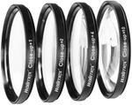 Walimex Set 4X Close Up Makrolinsen 72Mm +1/+2/+4/+10 Dpt Kamera Nahlinse Makro