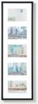 walther design New Lifestyle Galerie Kunststoffbilderrahmen 5x 10x15 cm Schwarz