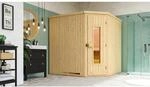 Weka Element-Ecksauna Varberg 3 o. Ofen Holzt&uuml;r