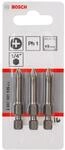 Bosch Schrauberbit Extra Hard PH1 49 mm 3 St&uuml;ck