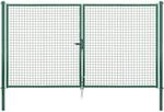 Doppeltor f&uuml;r Maschendraht- und Alberts Fix-Clip Pro-Zaun Gr&uuml;n 175 cm x 300 cm