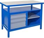 G&uuml;de Werkbank P 1200 SL Grau-Blau
