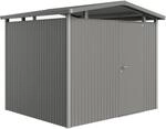 Biohort Metall-Ger&auml;tehaus Panorama Quarzgrau 5,6 m&sup2;