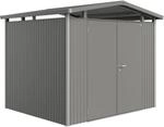 Biohort Metall-Ger&auml;tehaus Panorama Quarzgrau 5,6 m&sup2;