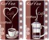 Wenko Herdabdeckplatten Universal Kaffeeduft 2er Set Mehrfarbig