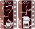 Wenko Herdabdeckplatten Universal Kaffeeduft 2er Set Mehrfarbig