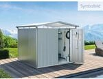 Biohort Metall-Ger&auml;tehaus Panorama Silber 4,6 m&sup2;